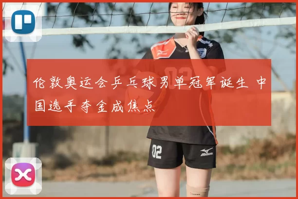 伦敦奥运会乒乓球男单冠军诞生 中国选手夺金成焦点