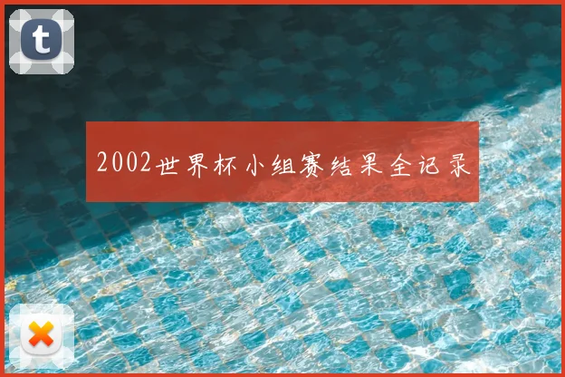 2002世界杯小组赛结果全记录